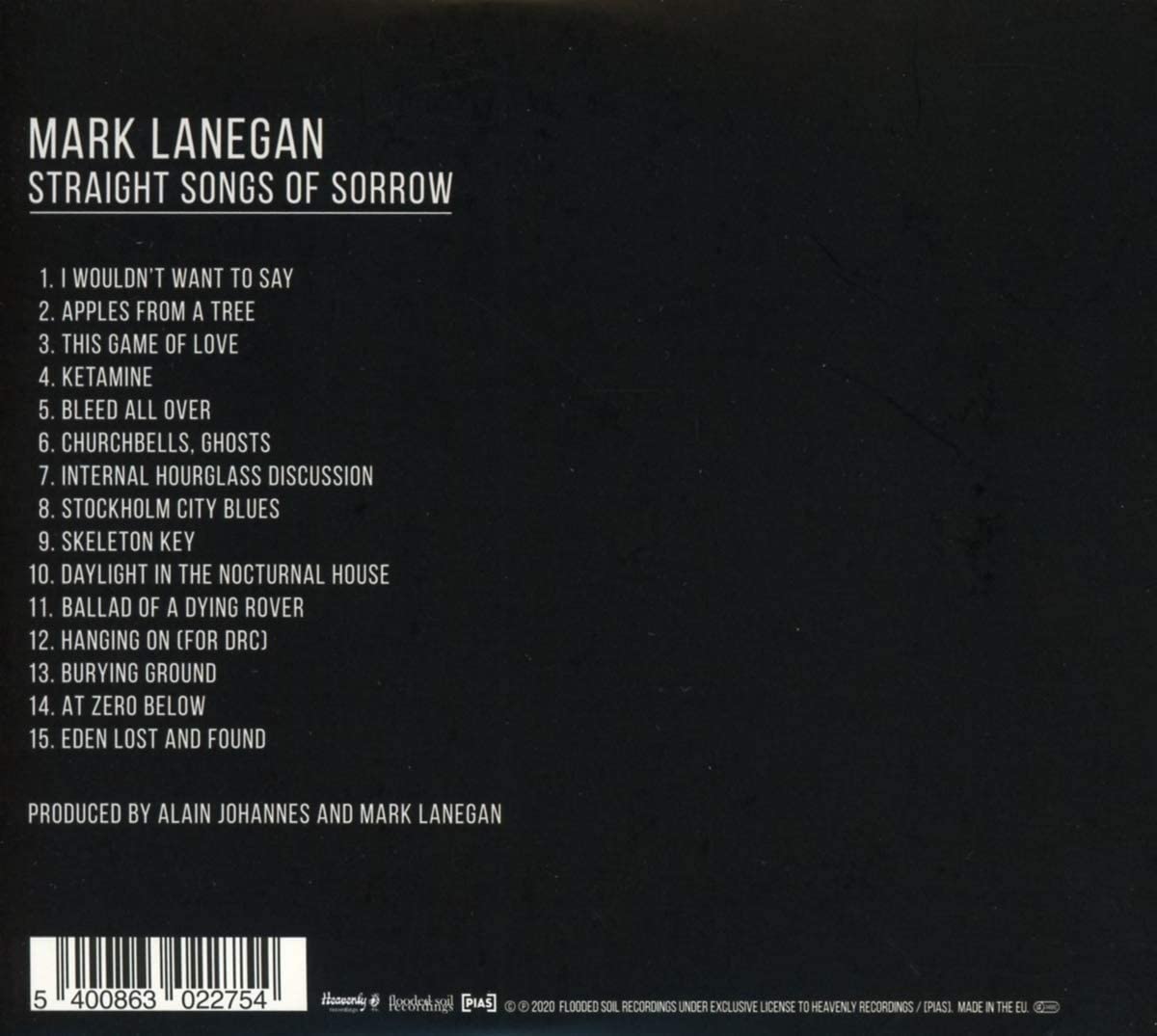 Lanegan, Mark/Straight Songs Of Sorrow [CD]