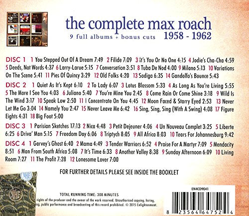 Roach, Max/Complete Max Roach 1958-1962 (4 Disc) [CD]