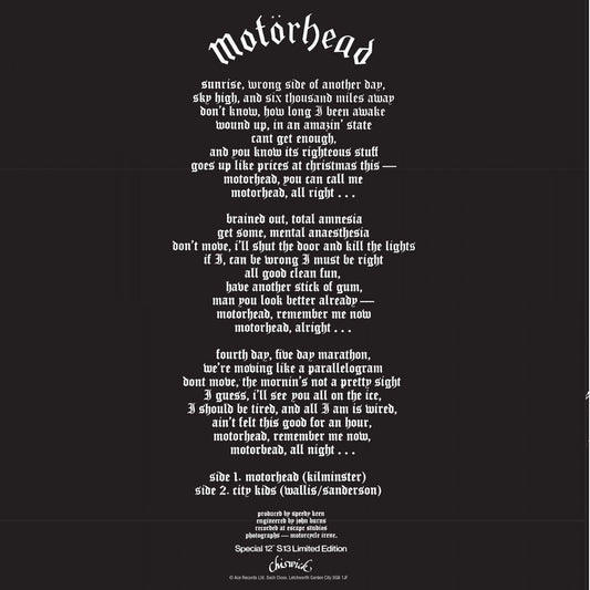 Motorhead/Motorhead/City Kids [LP]