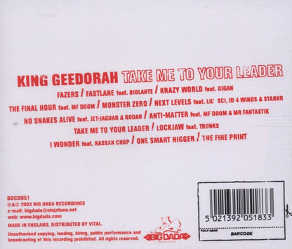 King Geedorah (MF Doom)/Take Me To Your Leader [CD]