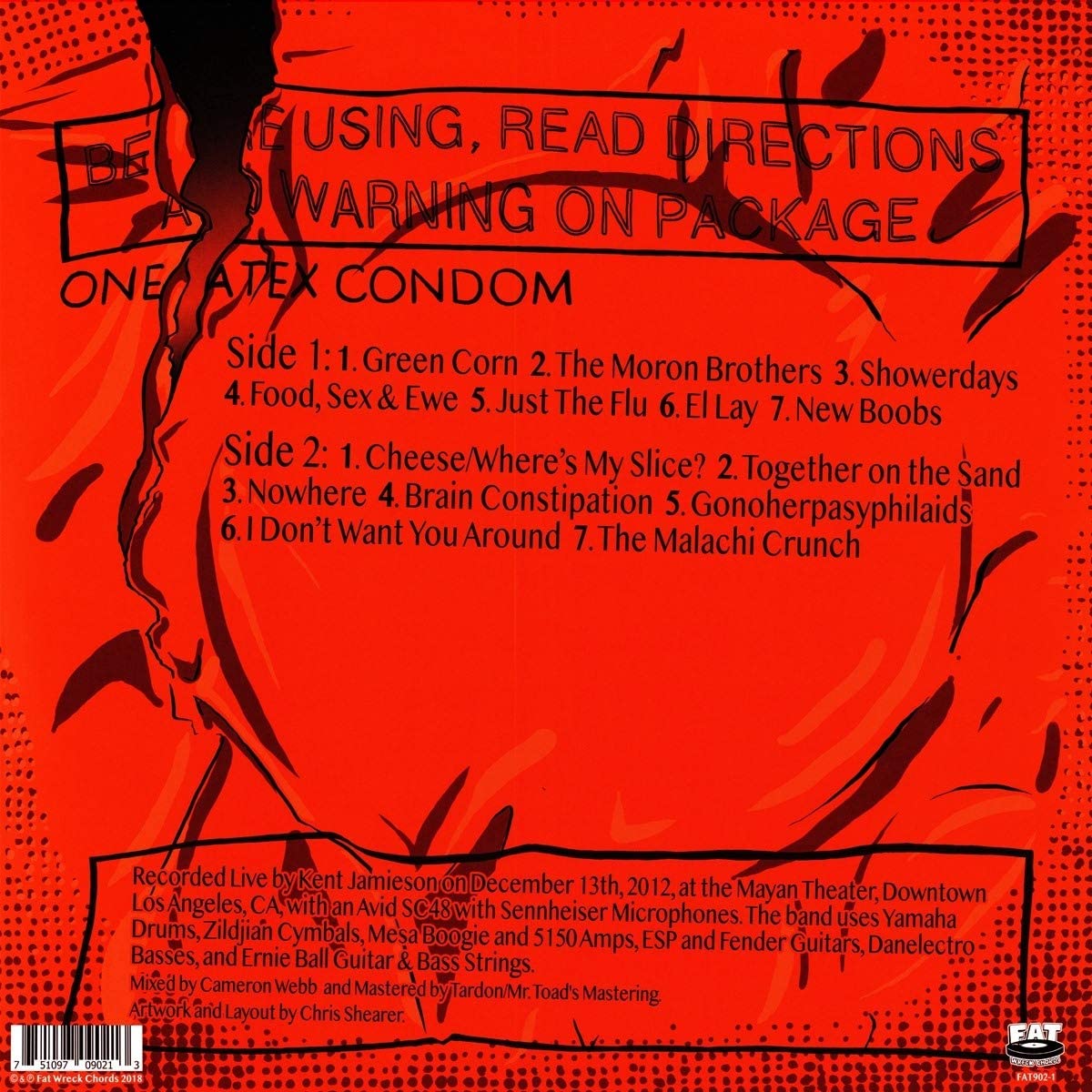 NOFX/Ribbed - Live In A Dive [LP]