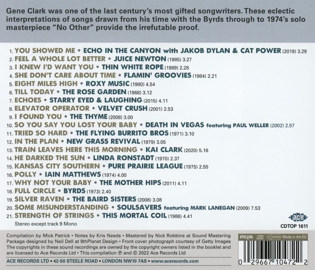 Various Artists/You Showed Me: The Songs Of Gene Clark [CD]