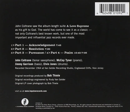 Coltrane, John/A Love Supreme [CD]