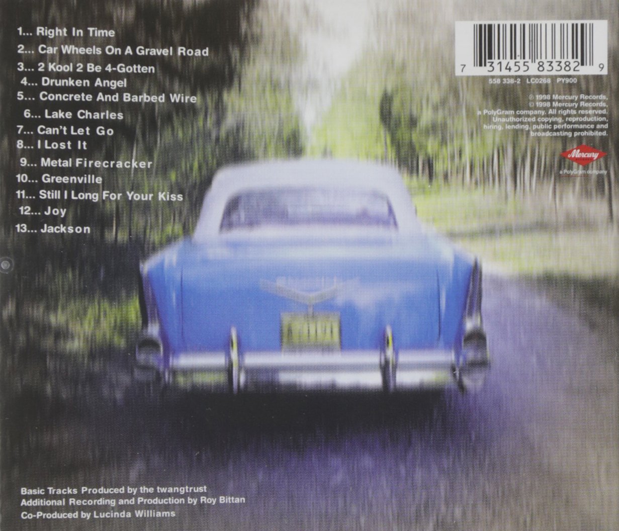 Williams, Lucinda/Car Wheels On A Gravel Road [CD]