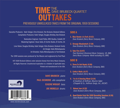 Brubeck, Dave, Quartet/Time Out-Takes [CD]