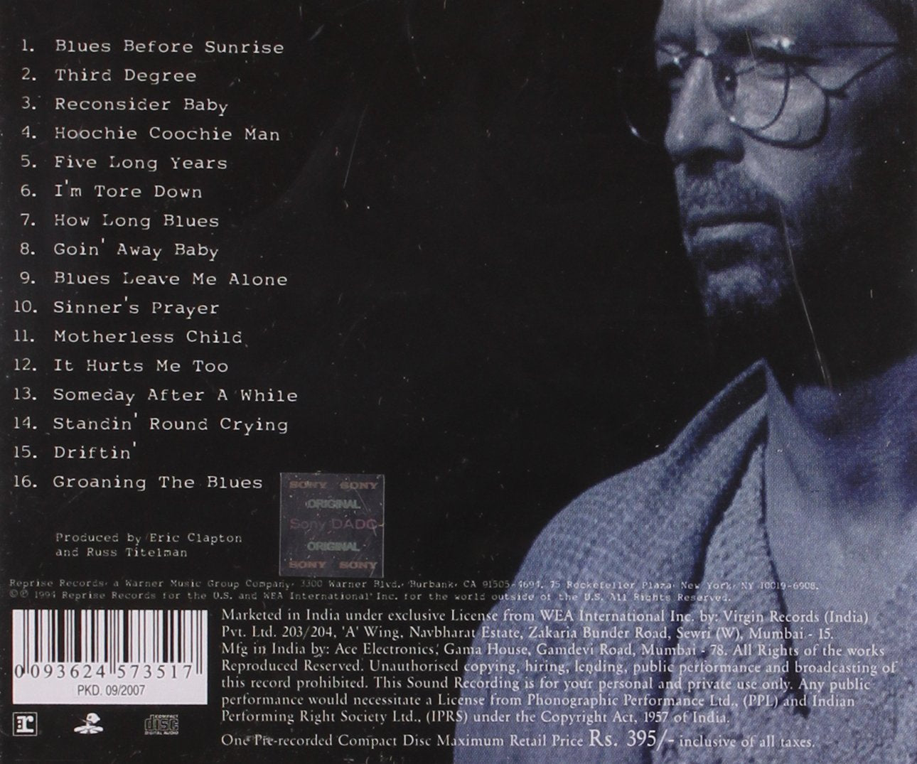 Clapton, Eric/From The Cradle [LP]