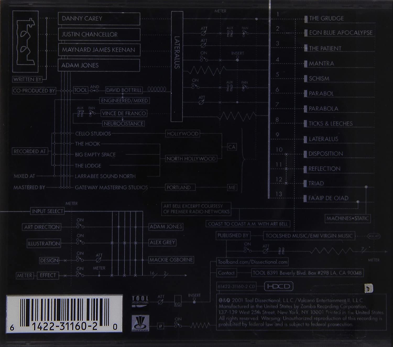 Tool/Lateralus [CD] – Taz Records