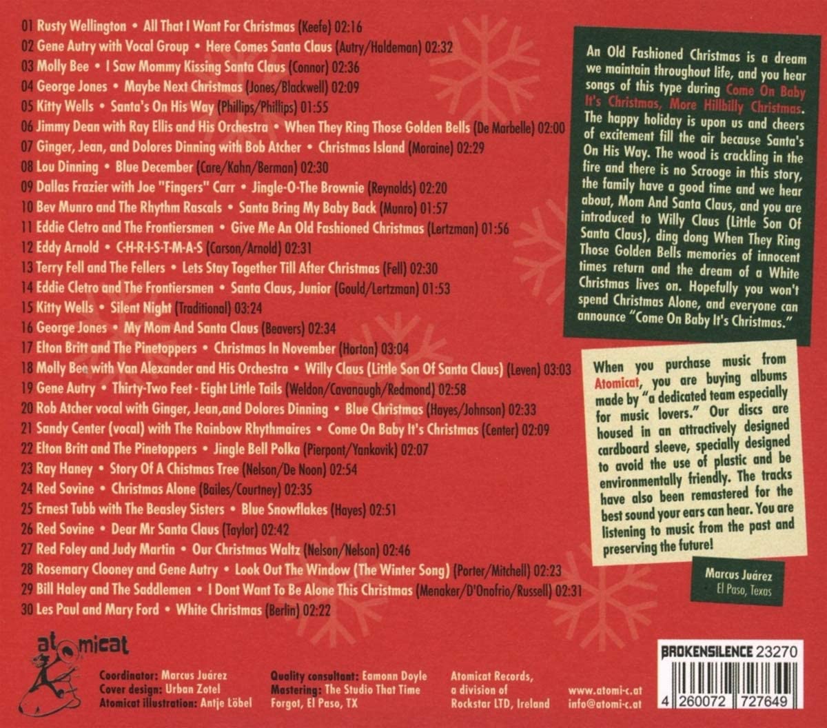 Various Artists/Come On Baby It's Christmas - More Hillbilly Christmas [CD]