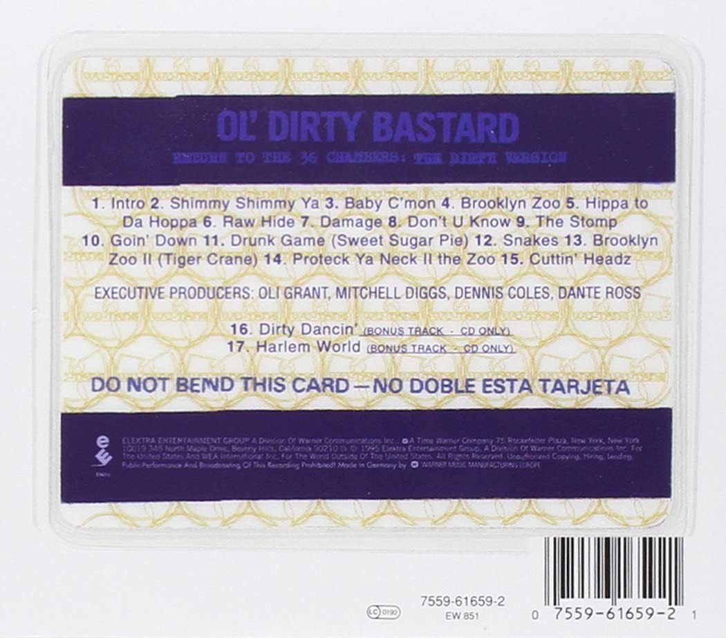 Ol' Dirty Bastard/Return to the 36 Chambers [CD]