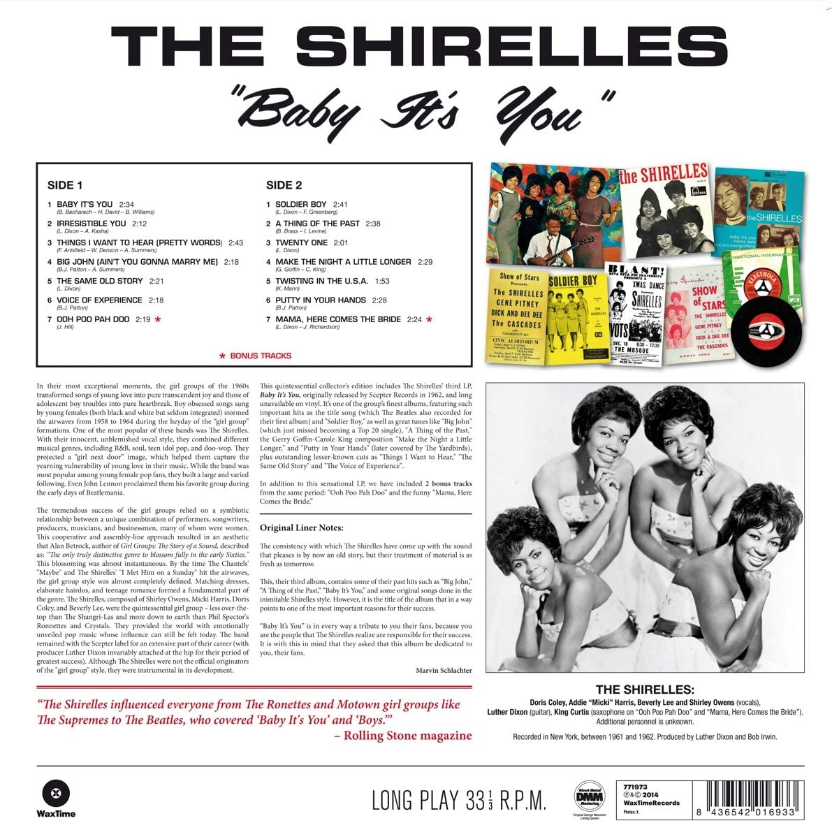 Shirelles, The/Baby It's You (+2 Bonus Tracks) [LP]
