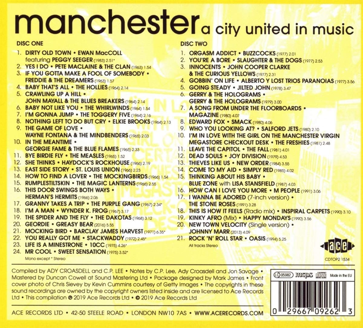 Manchester/a City United By Music [CD]