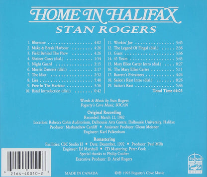 Rogers, Stan/Home In Halifax [CD]