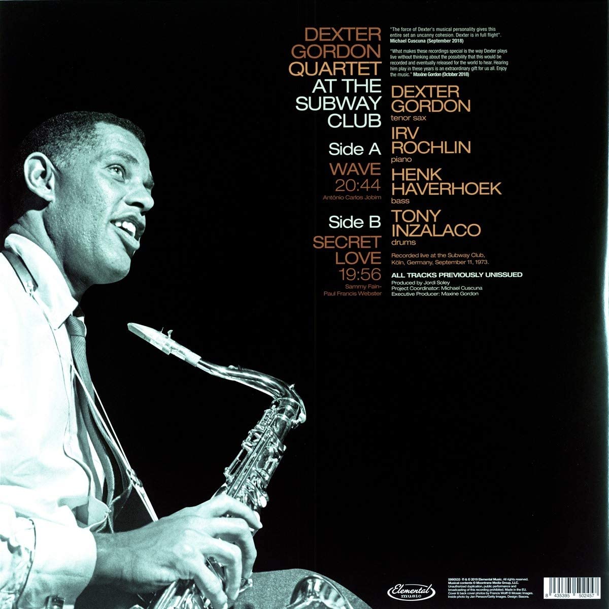 Gordon, Dexter/At the Subway Club 1973 [LP]