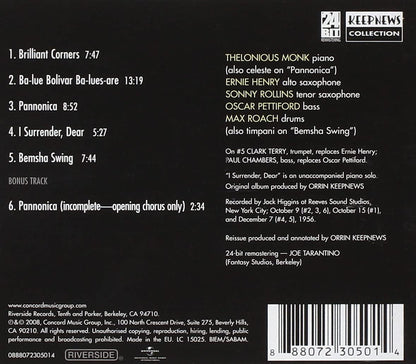 Monk, Thelonious/Brilliant Corners [CD]