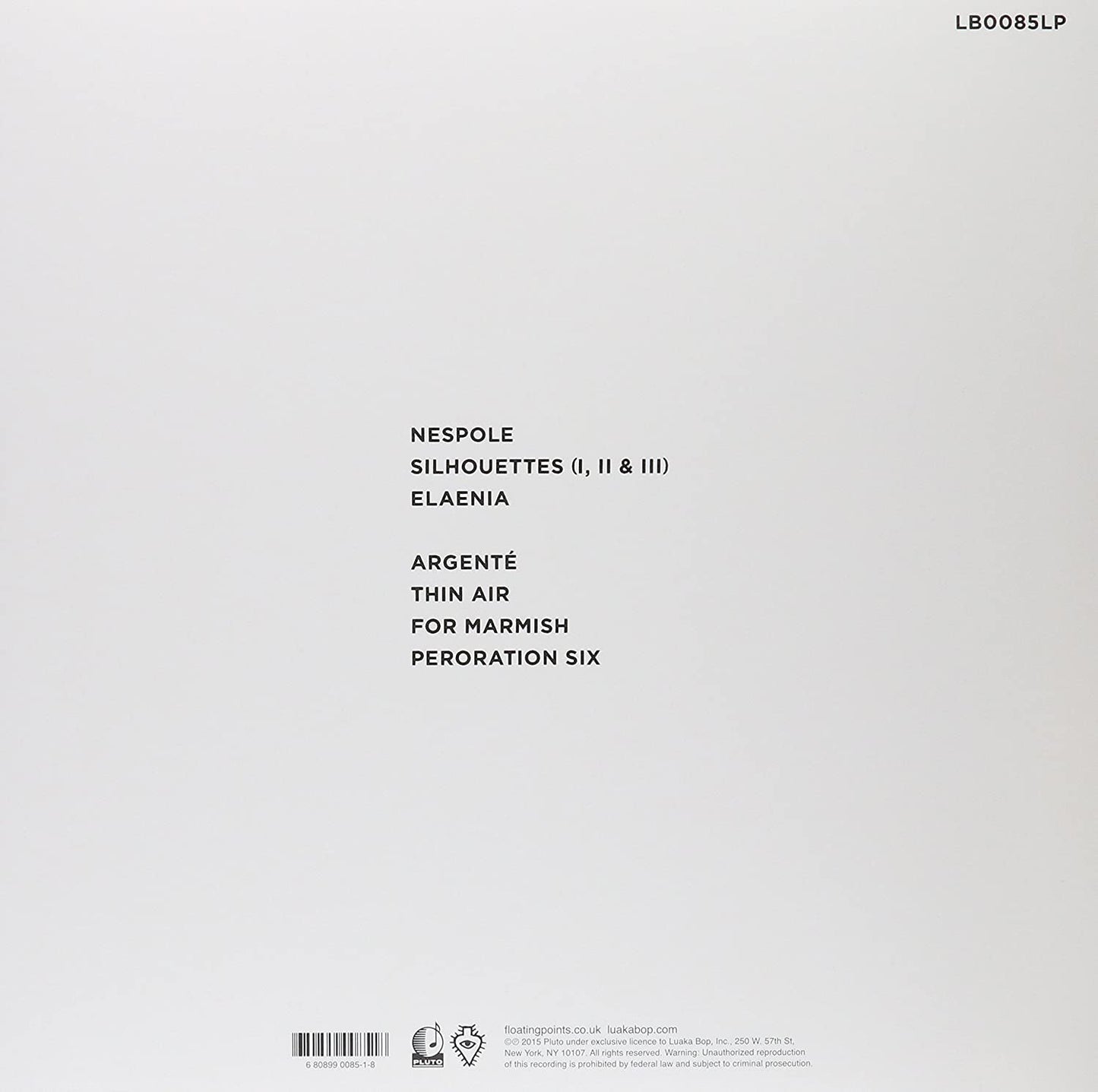 Floating Points/Elaenia [LP]