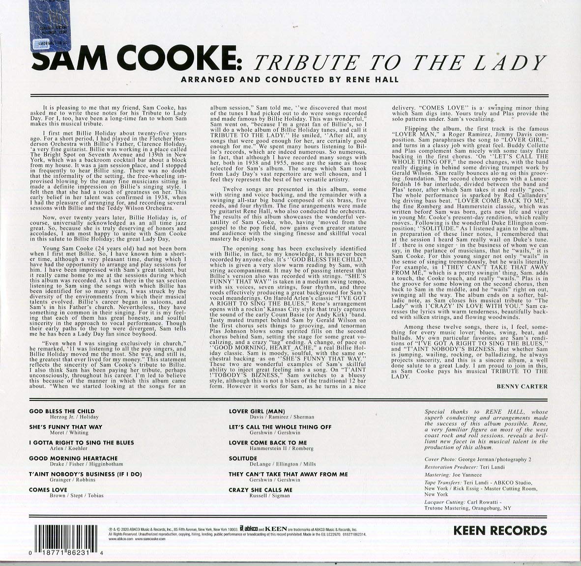 Cooke, Sam/Tribute to the Lady [LP]