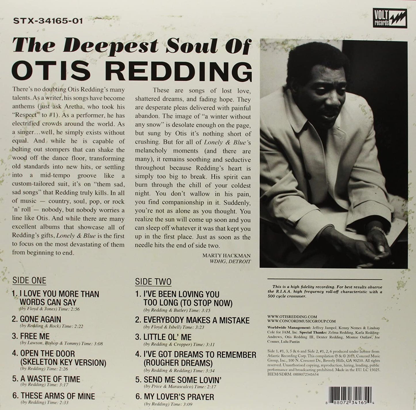 Redding, Otis/Lonely & Blue [LP]