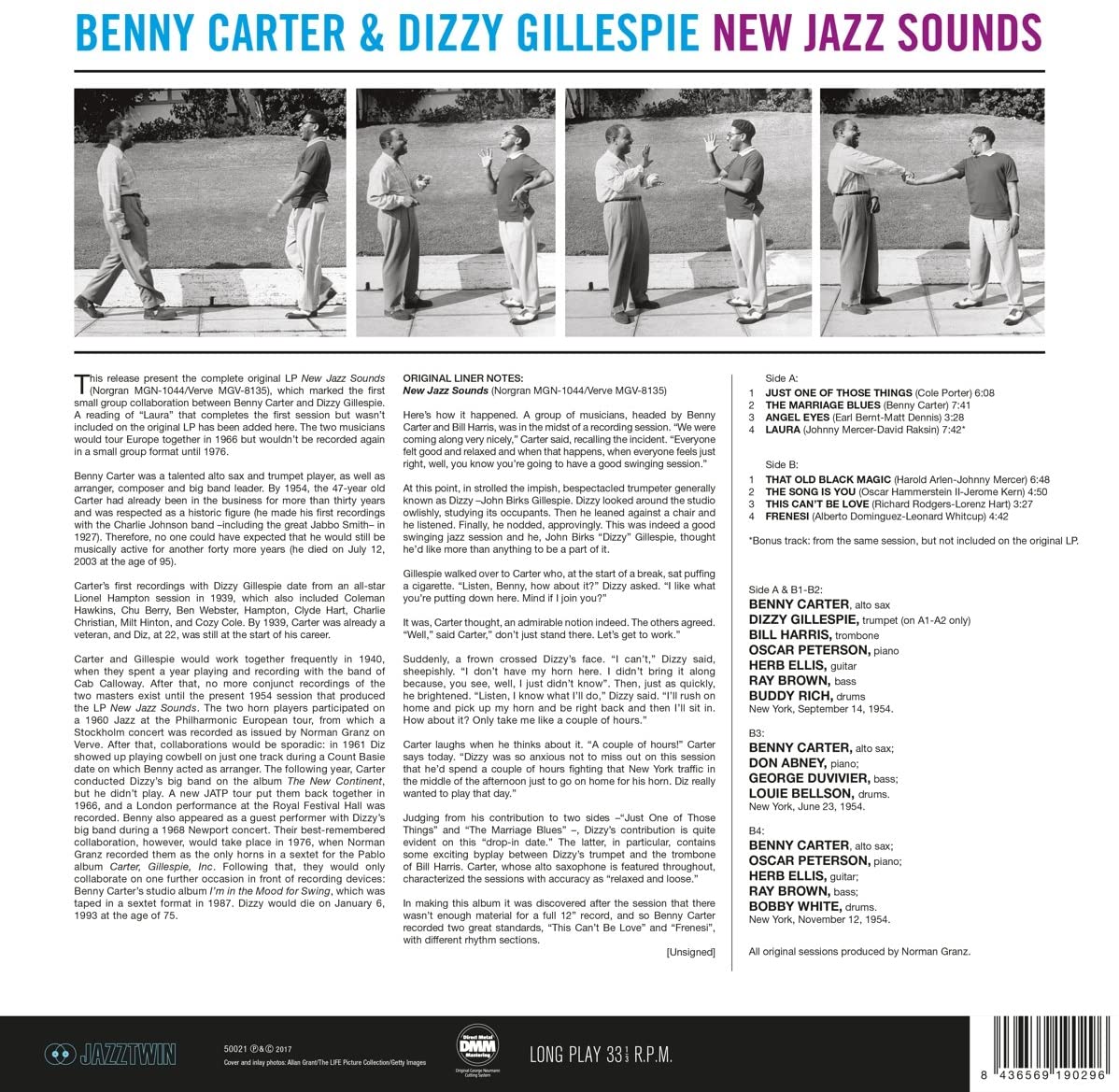 Carter, Benny & Dizzy Gillespie/New Jazz Sounds [LP]