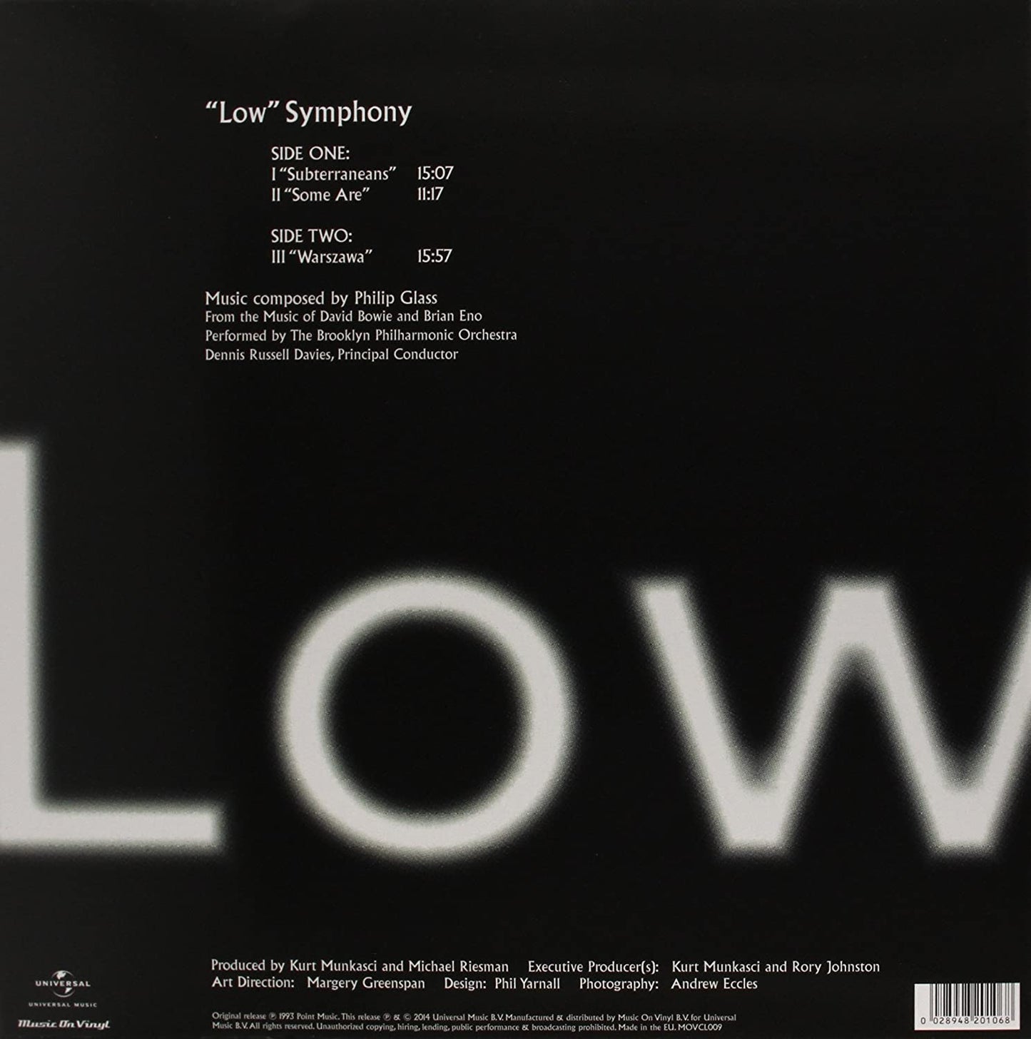 Glass, Philip/Low [LP]