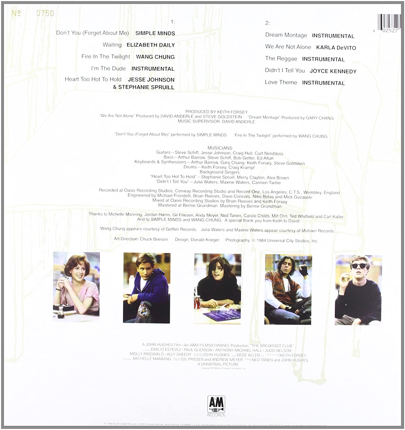 Soundtrack/The Breakfast Club [LP]