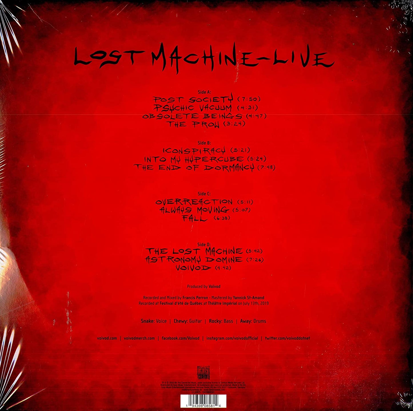 Voivod/Lost Machine - Live [LP]
