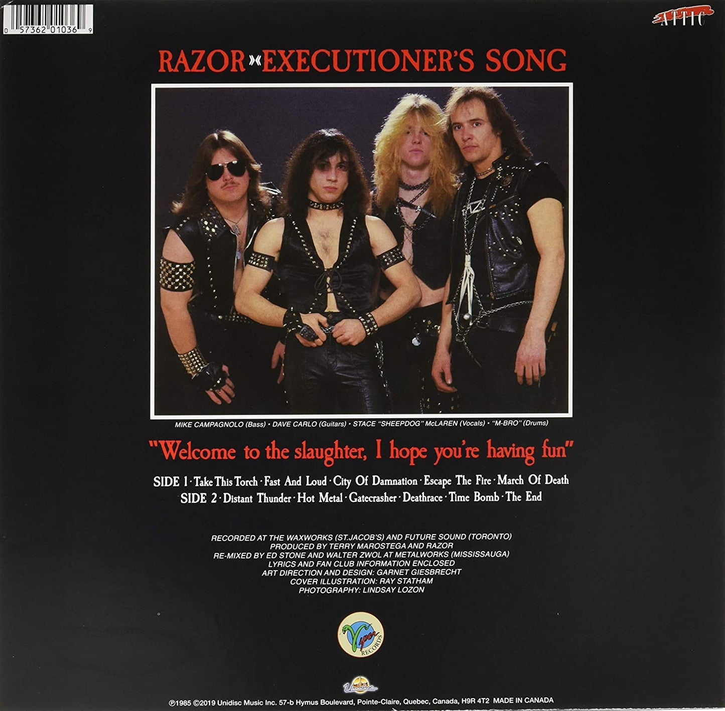 Razor/Executioner's Song [LP]