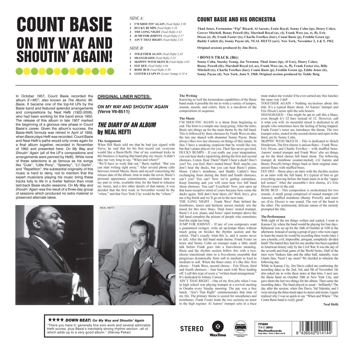 Basie, Count/On My Way & Shoutin' Again [LP]