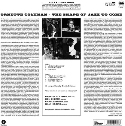 Coleman, Ornette/The Shape Of Jazz To Come [LP]