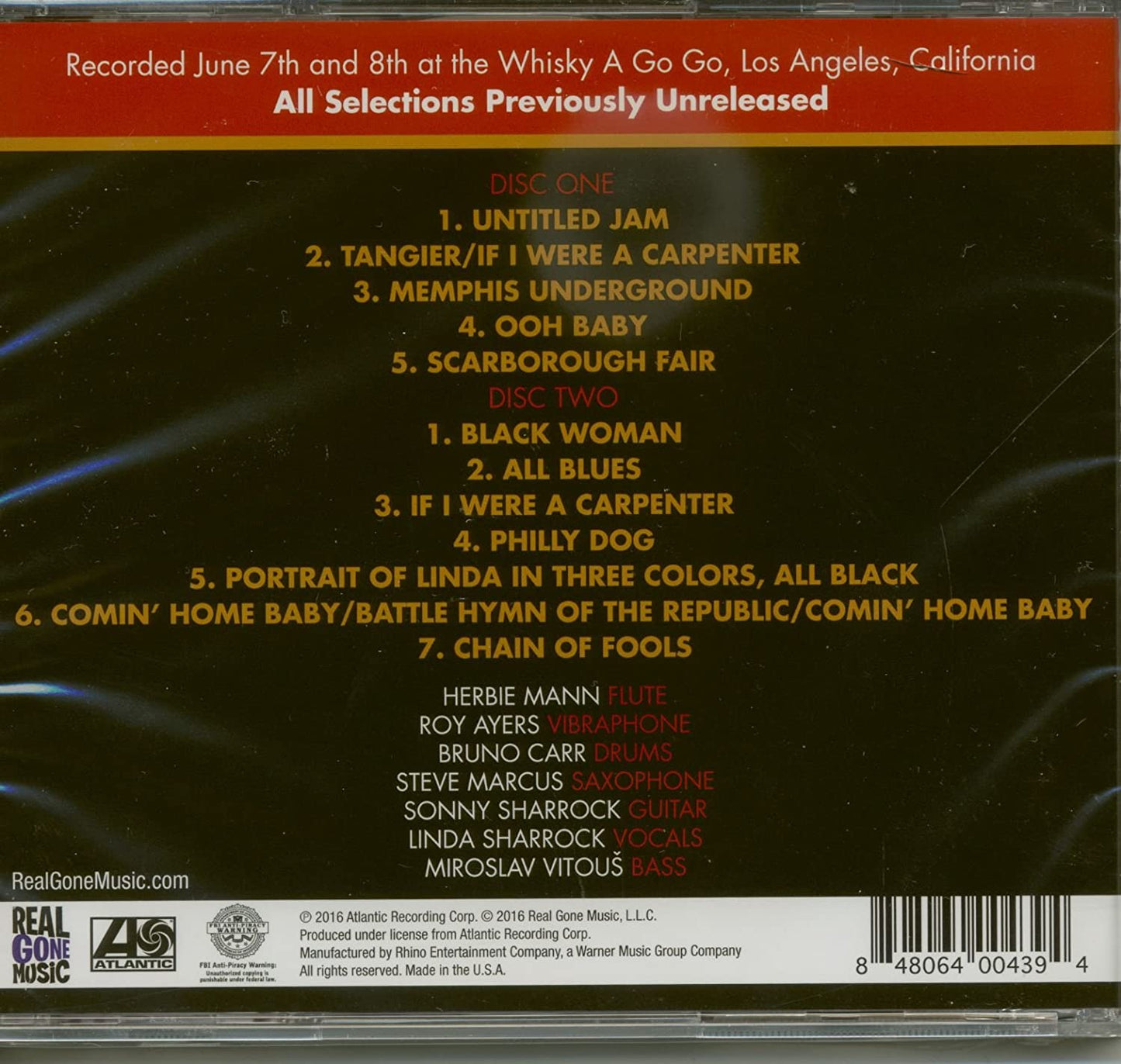 Mann, Herbie/Live at the Whisky 1969: The Unreleased Masters [CD]