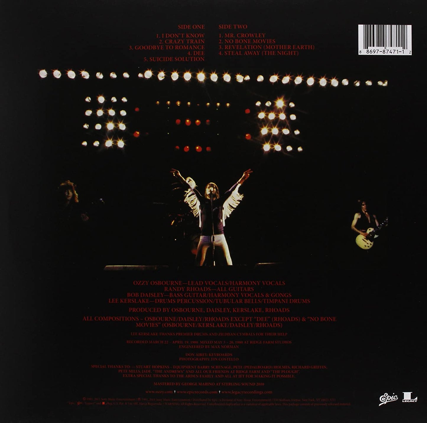 Osbourne, Ozzy/Blizzard of Ozz (Picture Disc) [LP]