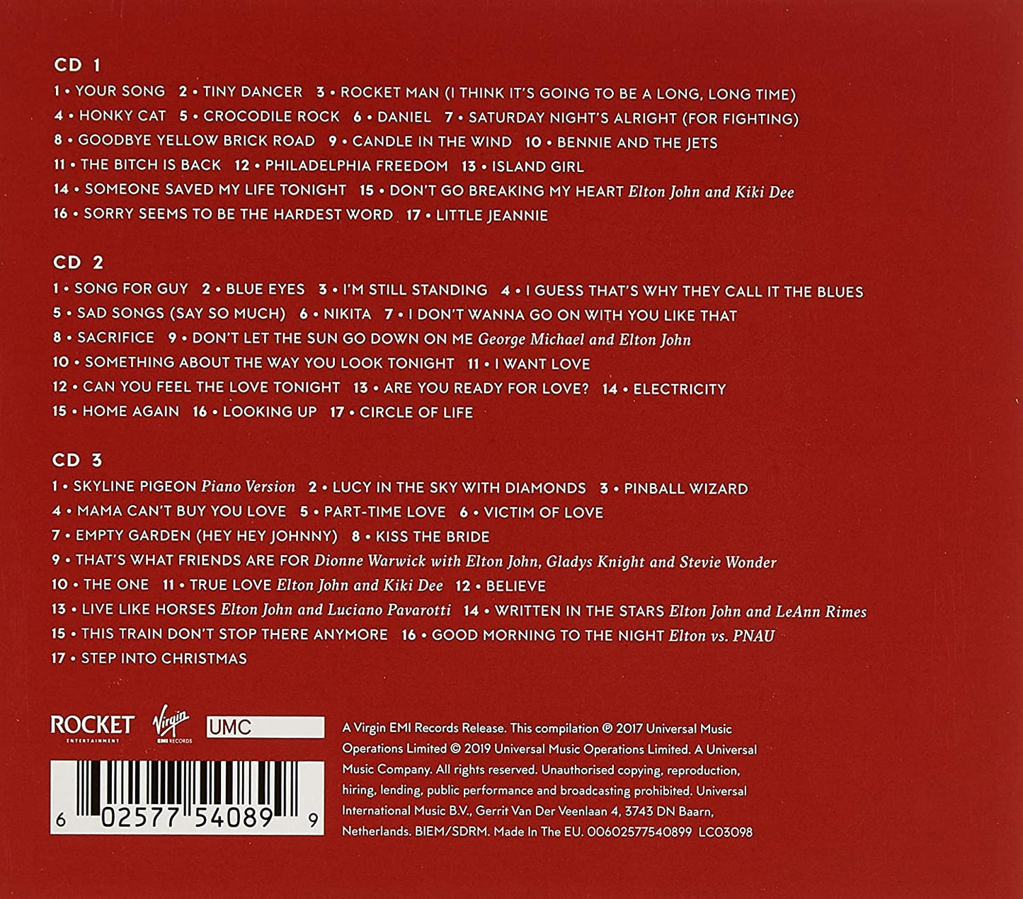 John, Elton/Diamonds (3CD) [CD]