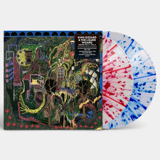 King Gizzard & The Lizard Wizard/Demos Vol. 5 + Vol. 6 (Red & Blue Splatter Vinyl) [LP]