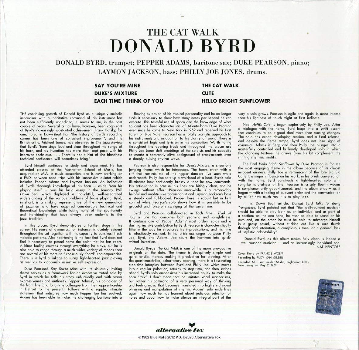 Byrd, Donald/The Cat Walk [LP]