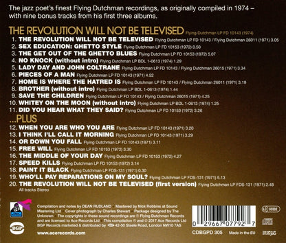 Scott-Heron, Gil/The Revolution Will Not Be Televised [CD]