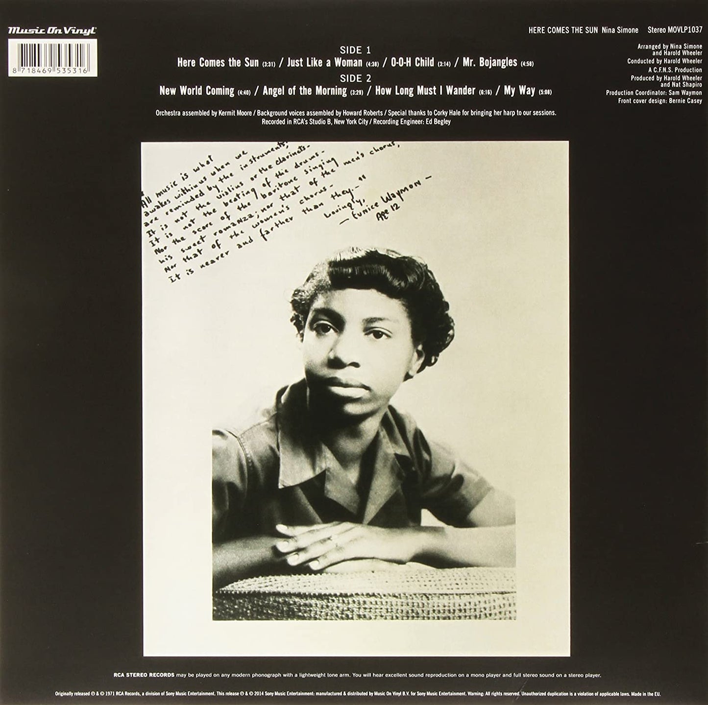 Simone, Nina/Here Comes The Sun [LP]