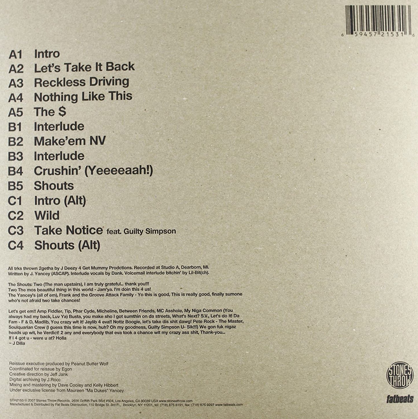 J Dilla/Ruff Draft [LP]