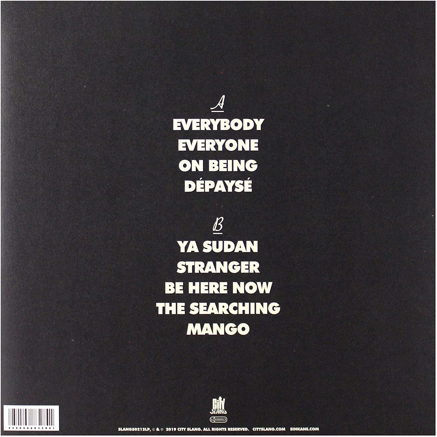 Sinkane/Depayse (Orange Vinyl) [LP]