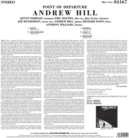 Hill, Andrew/Point Of Departure [LP]