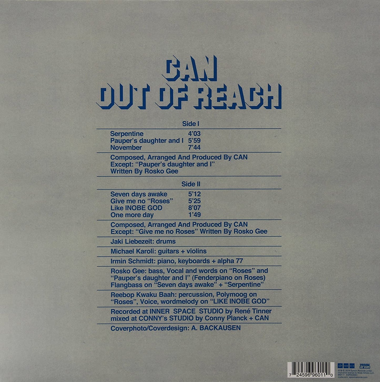 Can/Out of Reach (Remaster) [LP]