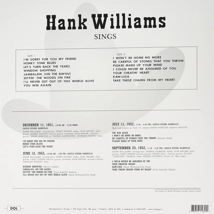 Williams, Hank/Sings [LP]