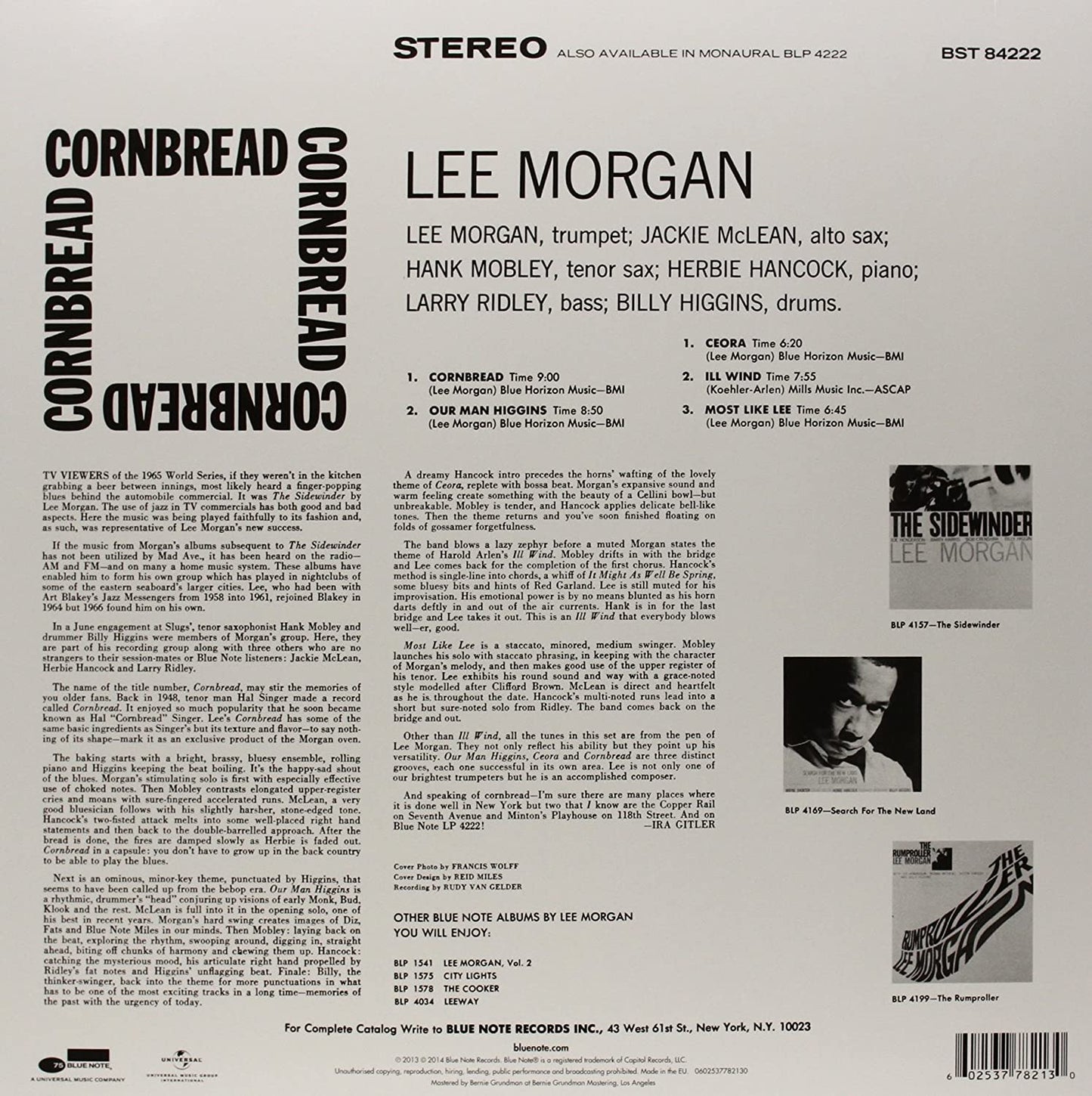 Morgan, Lee/Cornbread [LP]