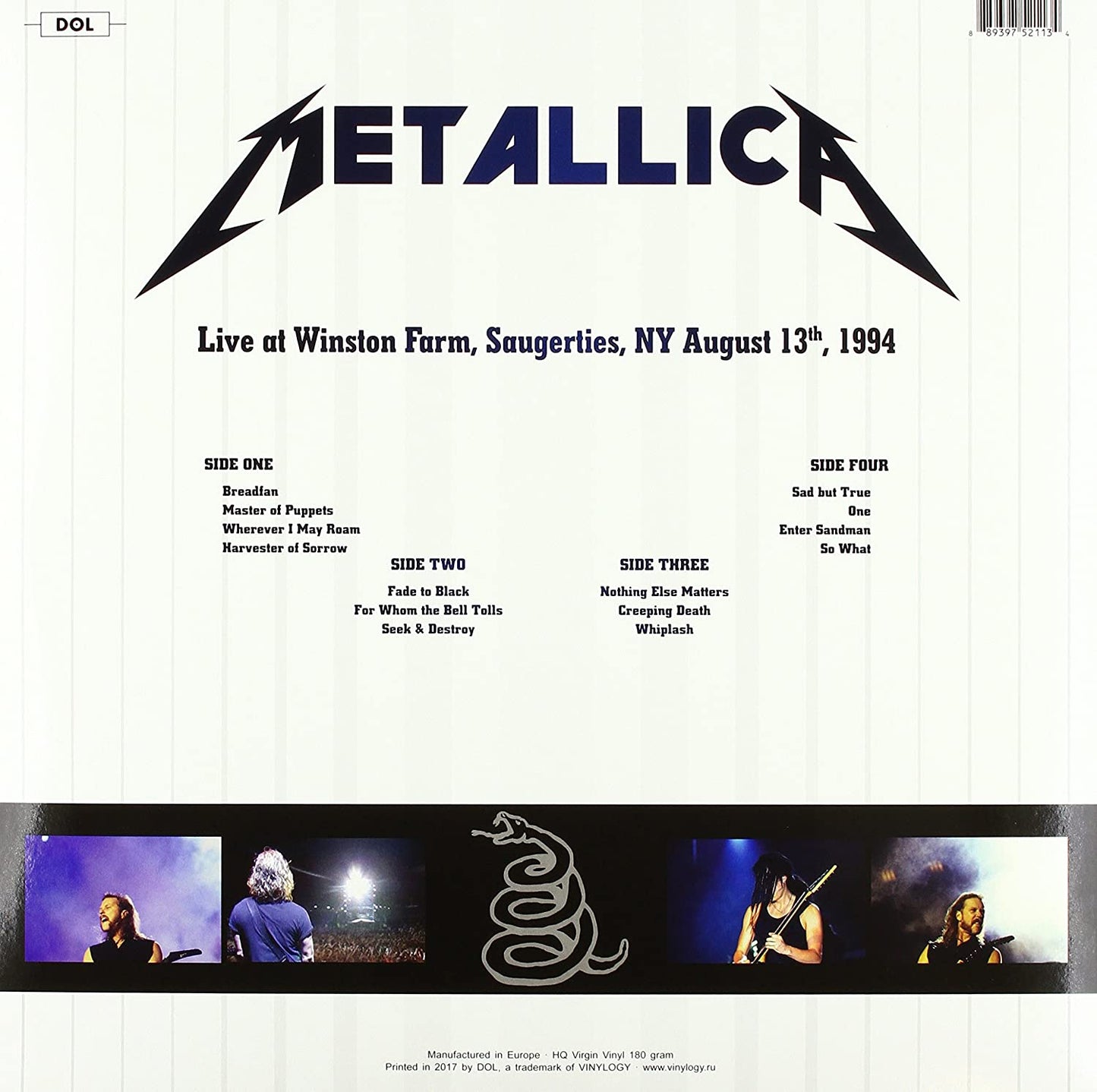 Metallica/Live At Woodstock 1994 [LP]