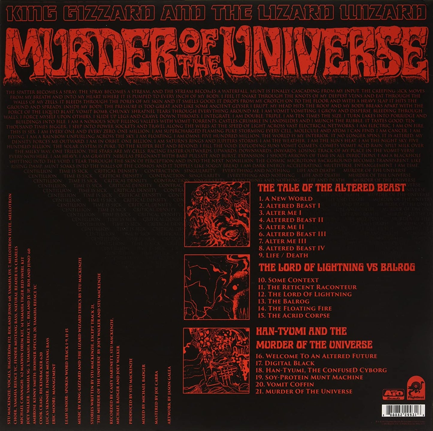 King Gizzard & The Lizard Wizard/Murder Of The Universe (Vomit Splatter Vinyl) [LP]