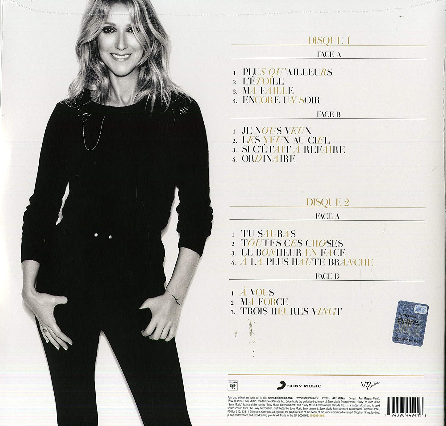 Dion, Celine/Encore Un Soir [LP]