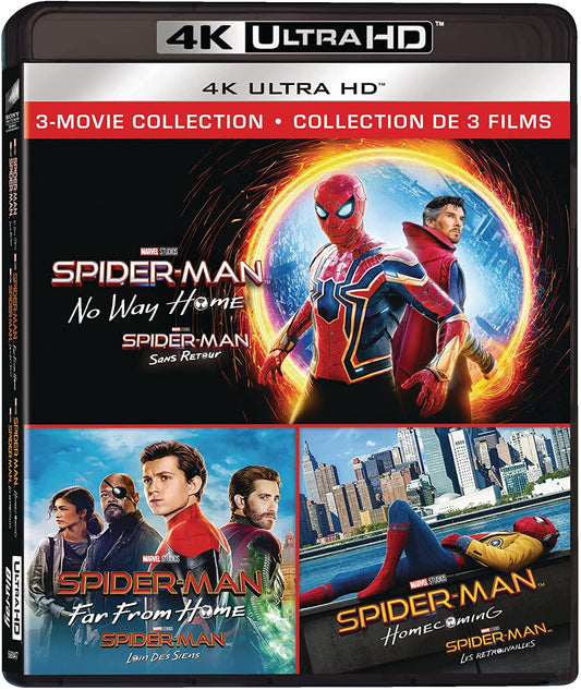 Spiderman: No Way Home/Far From Home/Homecoming (4KUHD) [BluRay]