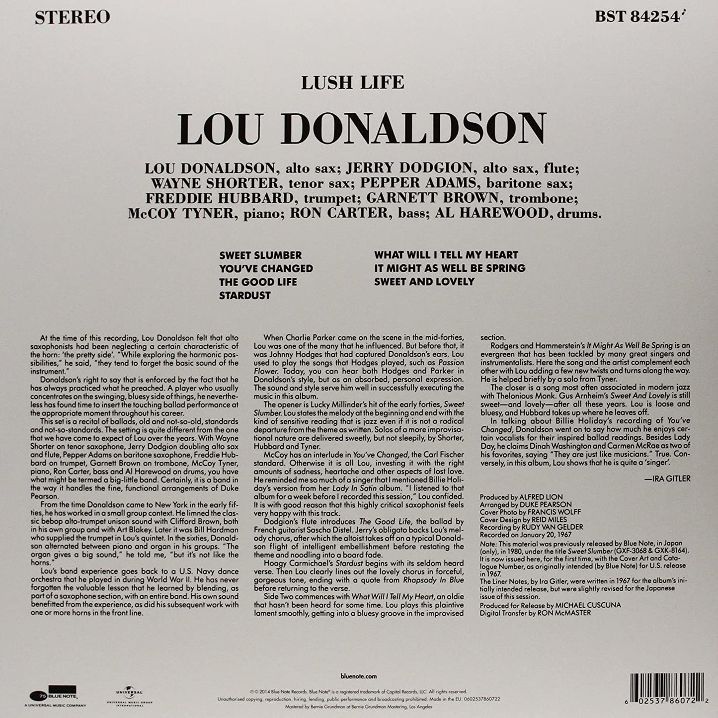 Donaldson, Lou/Lush Life [LP]