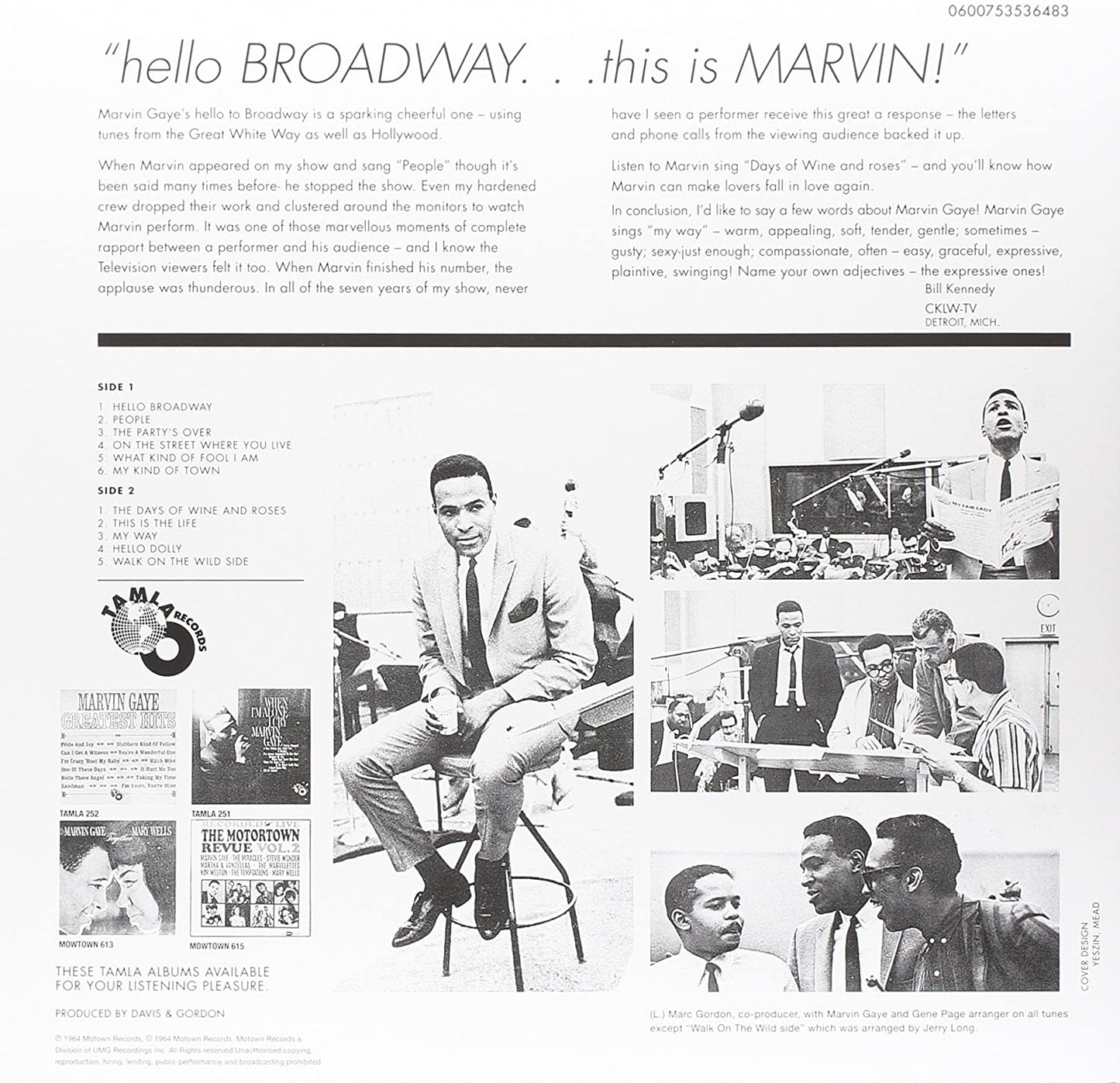 Gaye, Marvin/Hello Broadway [LP]