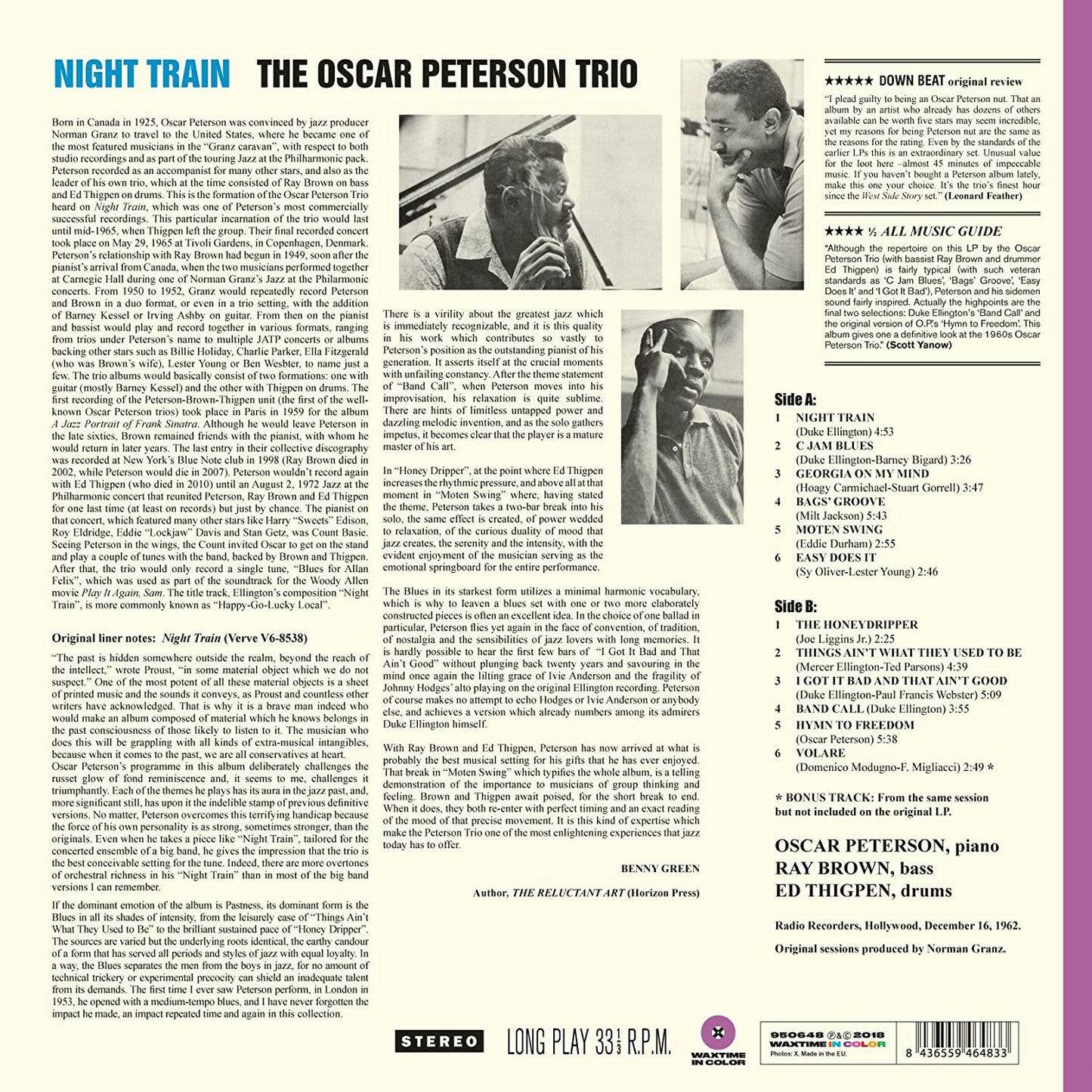 Peterson, Oscar/Night Train (Coloured Vinyl) [LP]