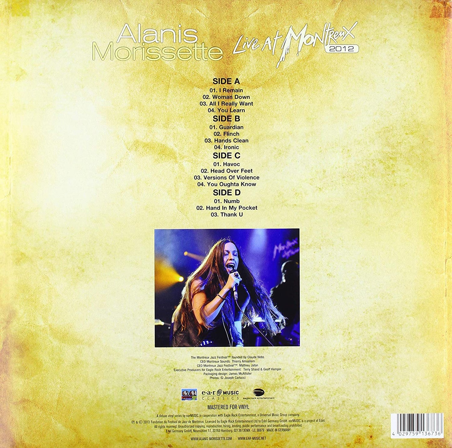 Morissette, Alanis/Live At Montreux 2012 [LP]