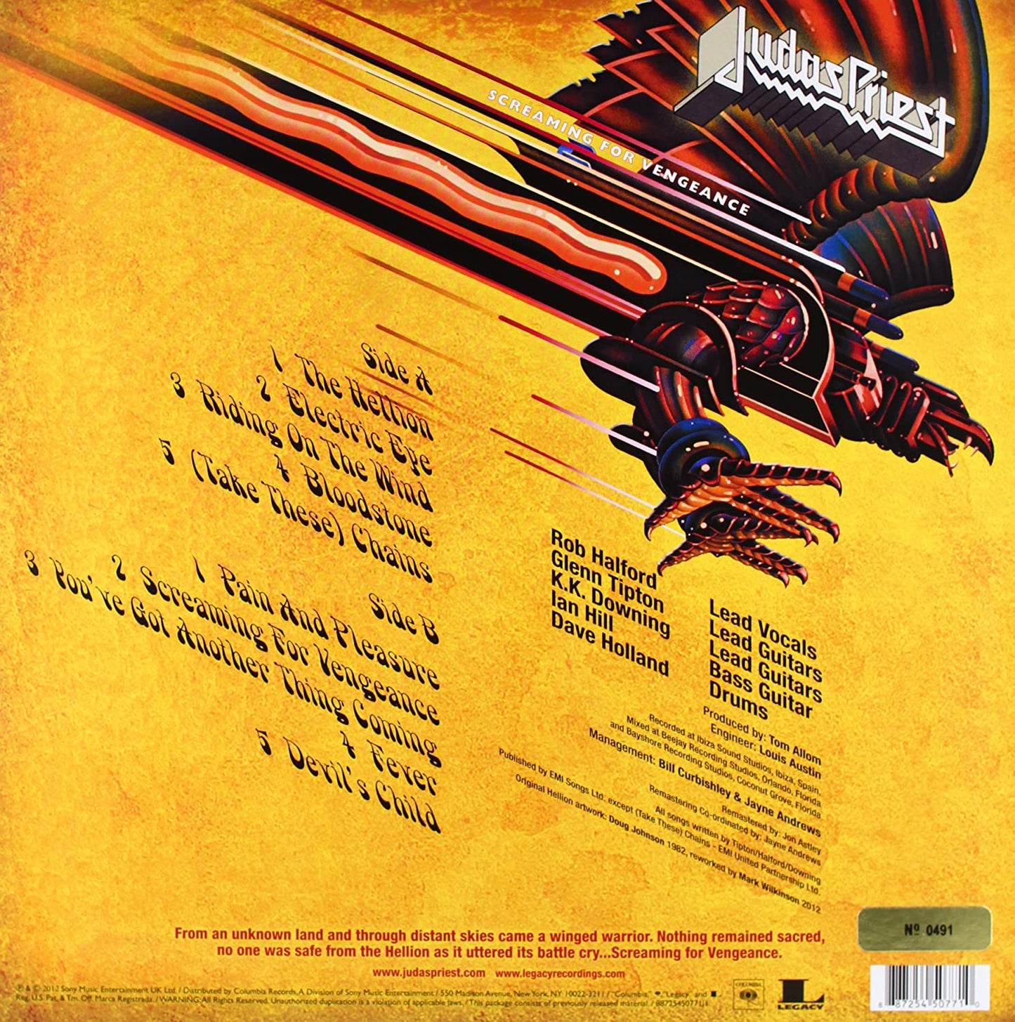 Judas Priest/Screaming For Vengeance (Picture Disc) [LP]